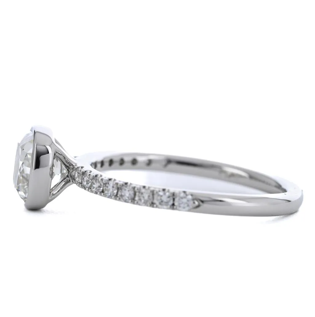 1.81ctw Cushion Diamond Engagement Ring - Platinum