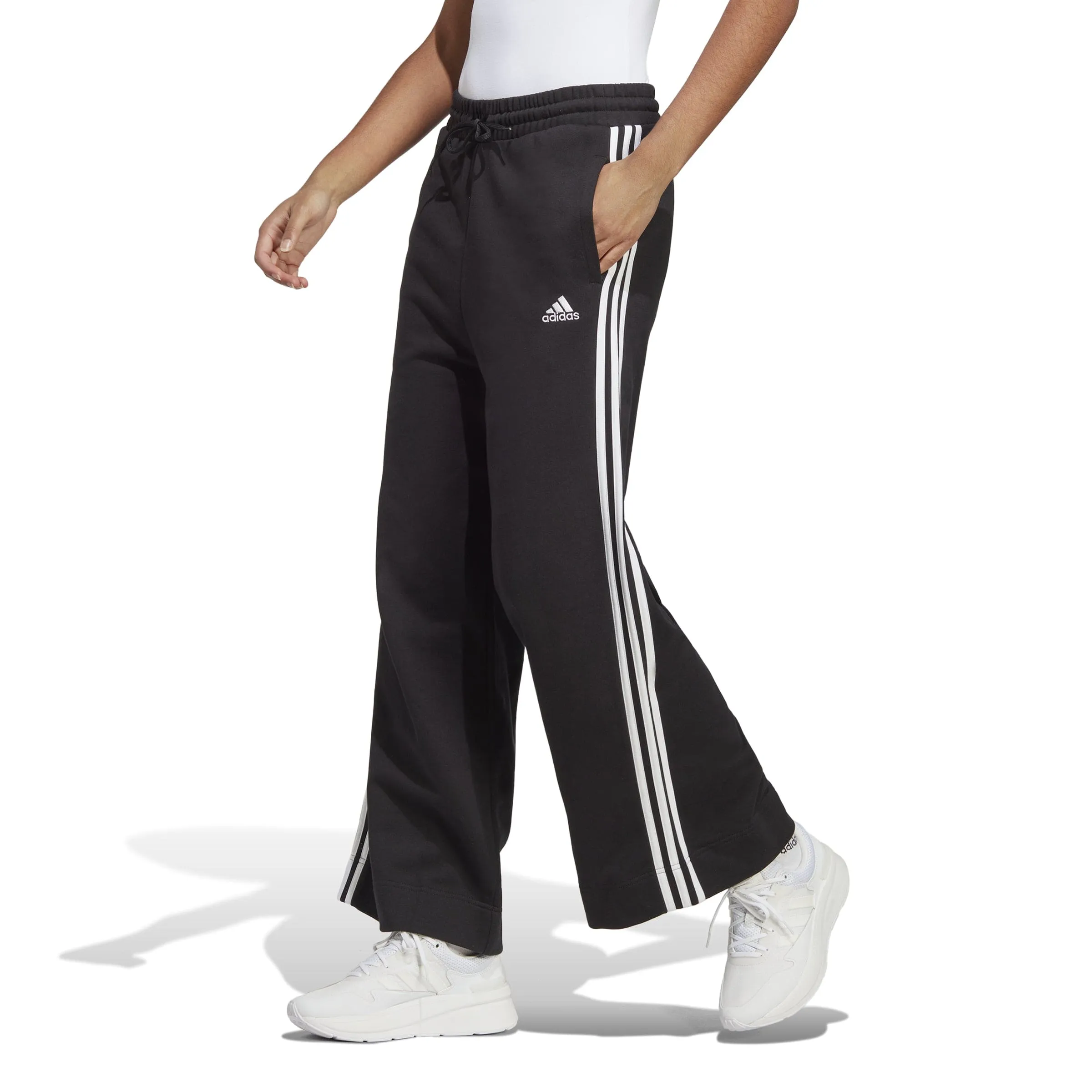 3 Stripe Essential French Terry Wide Pants