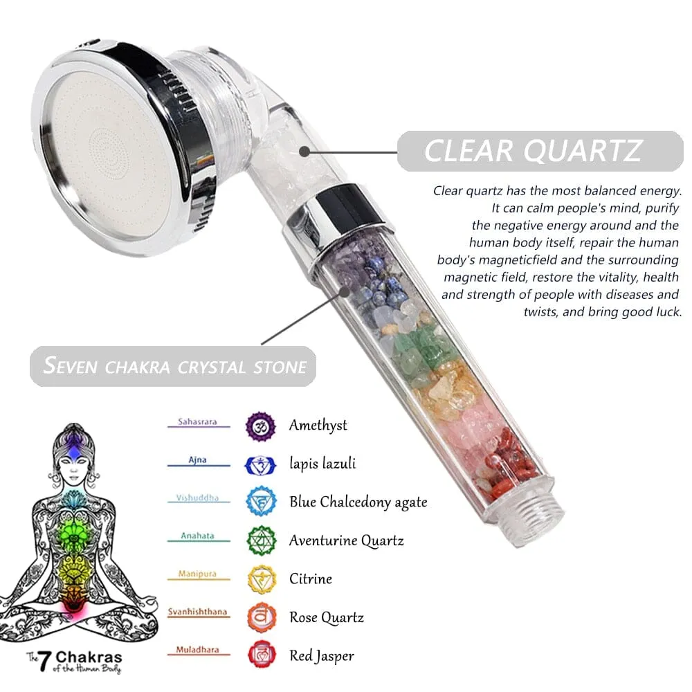 7 Chakra Natural Crystal Shower Head