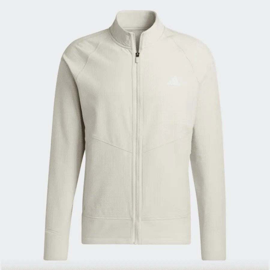 Adidas Beige Statement Full-Zip Jacket