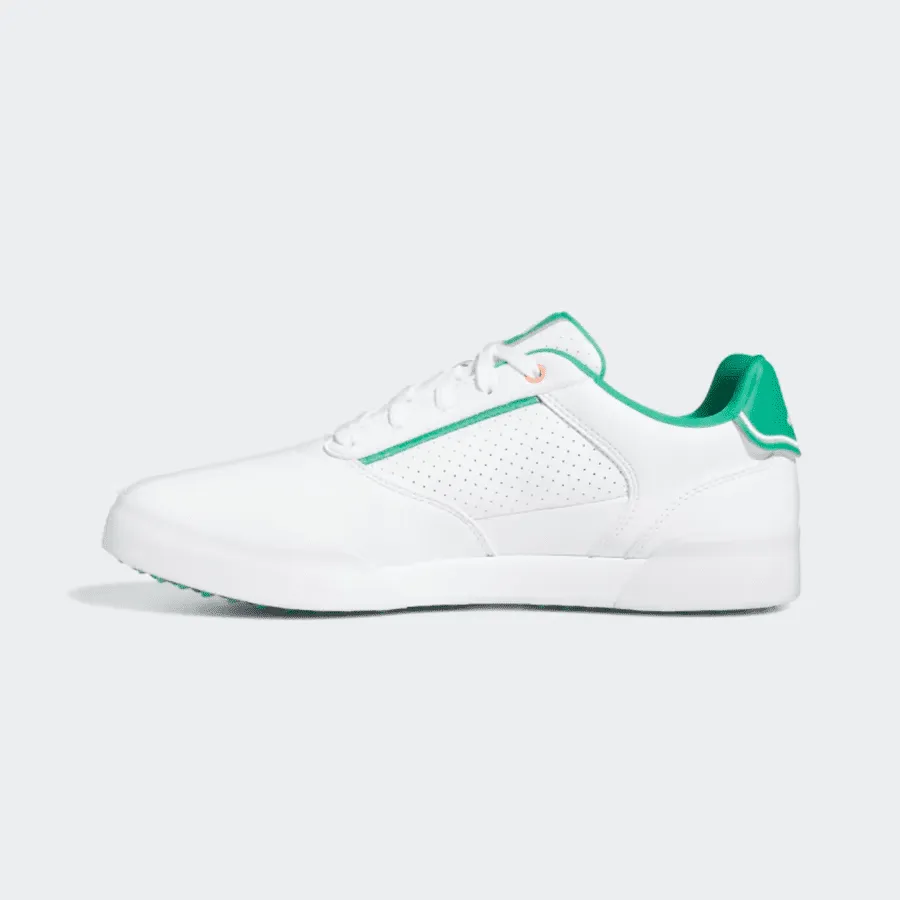 Adidas Retrocross Spikeless Golf Shoes - White/Green