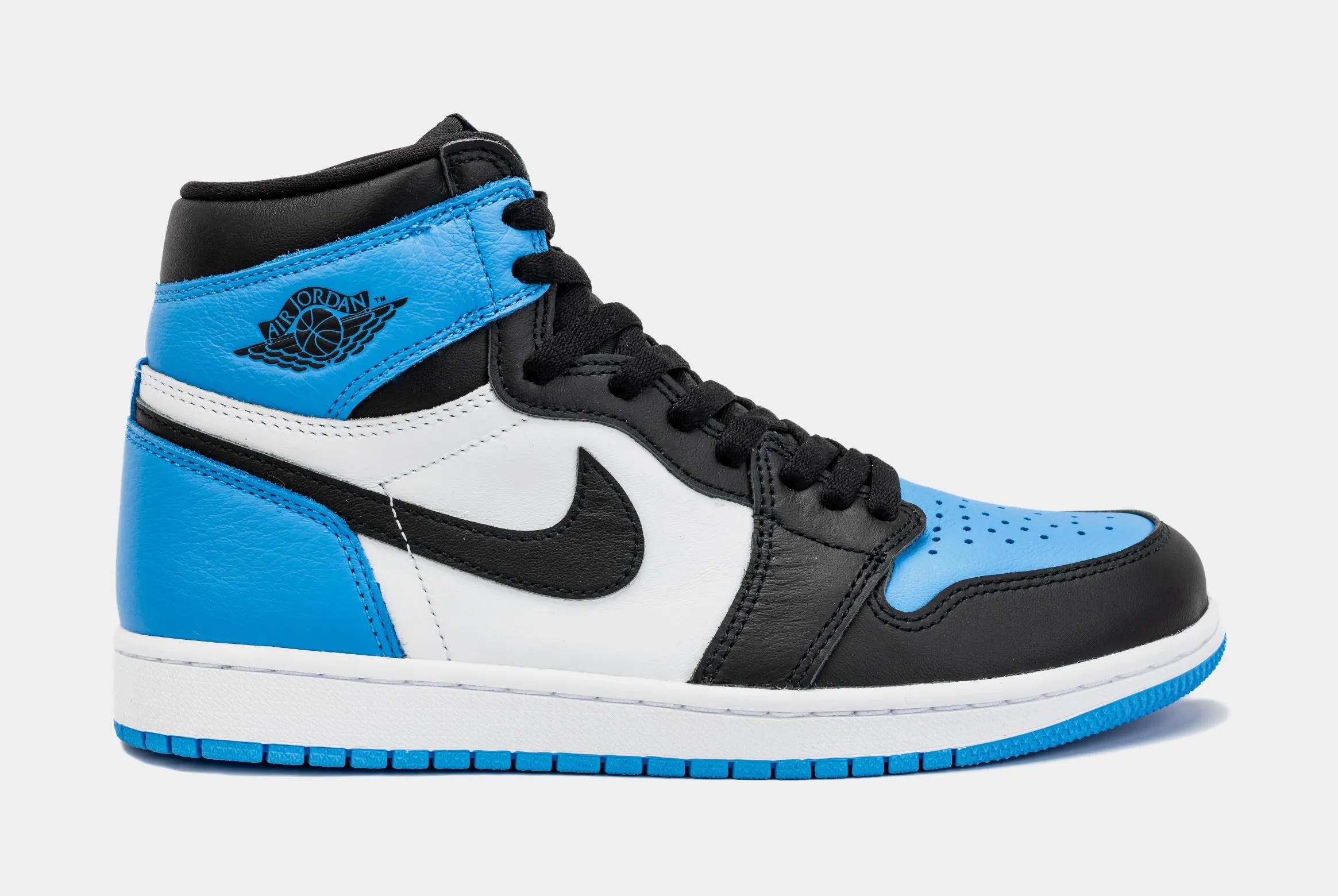 Air Jordan 1 Retro High OG University Blue Mens Lifestyle Shoes (Black/Blue)