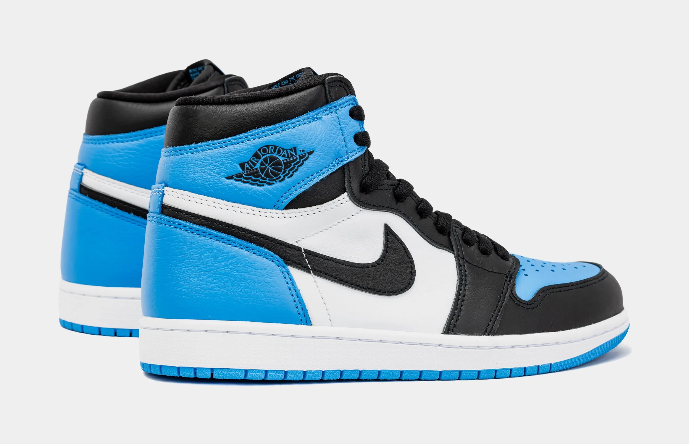 Air Jordan 1 Retro High OG University Blue Mens Lifestyle Shoes (Black/Blue)