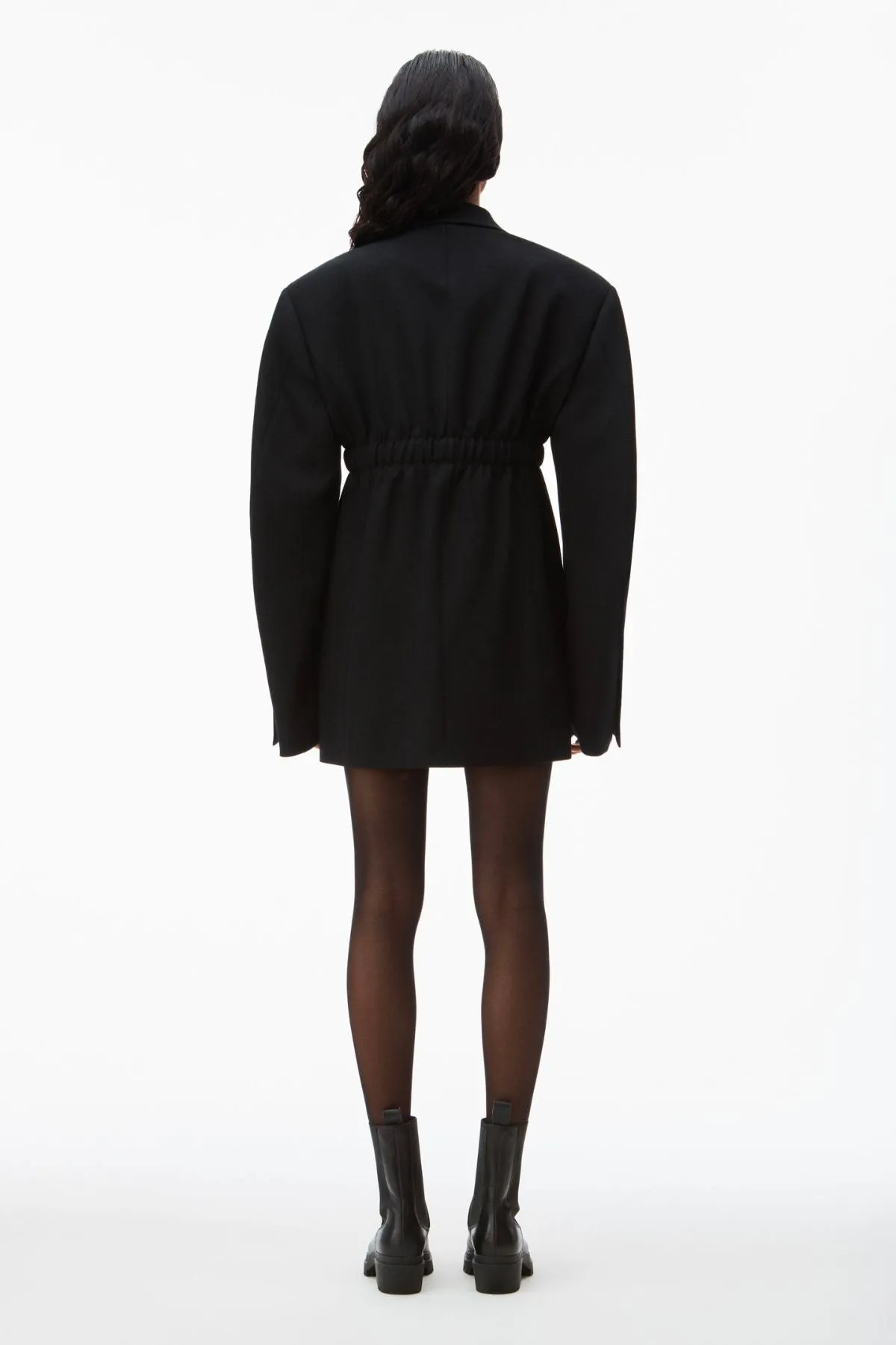 Alexander Wang Leather Belted Blazer - Black