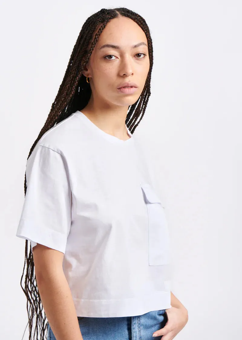 BANZAI CROPPED POCKET TEE - HUMILITY