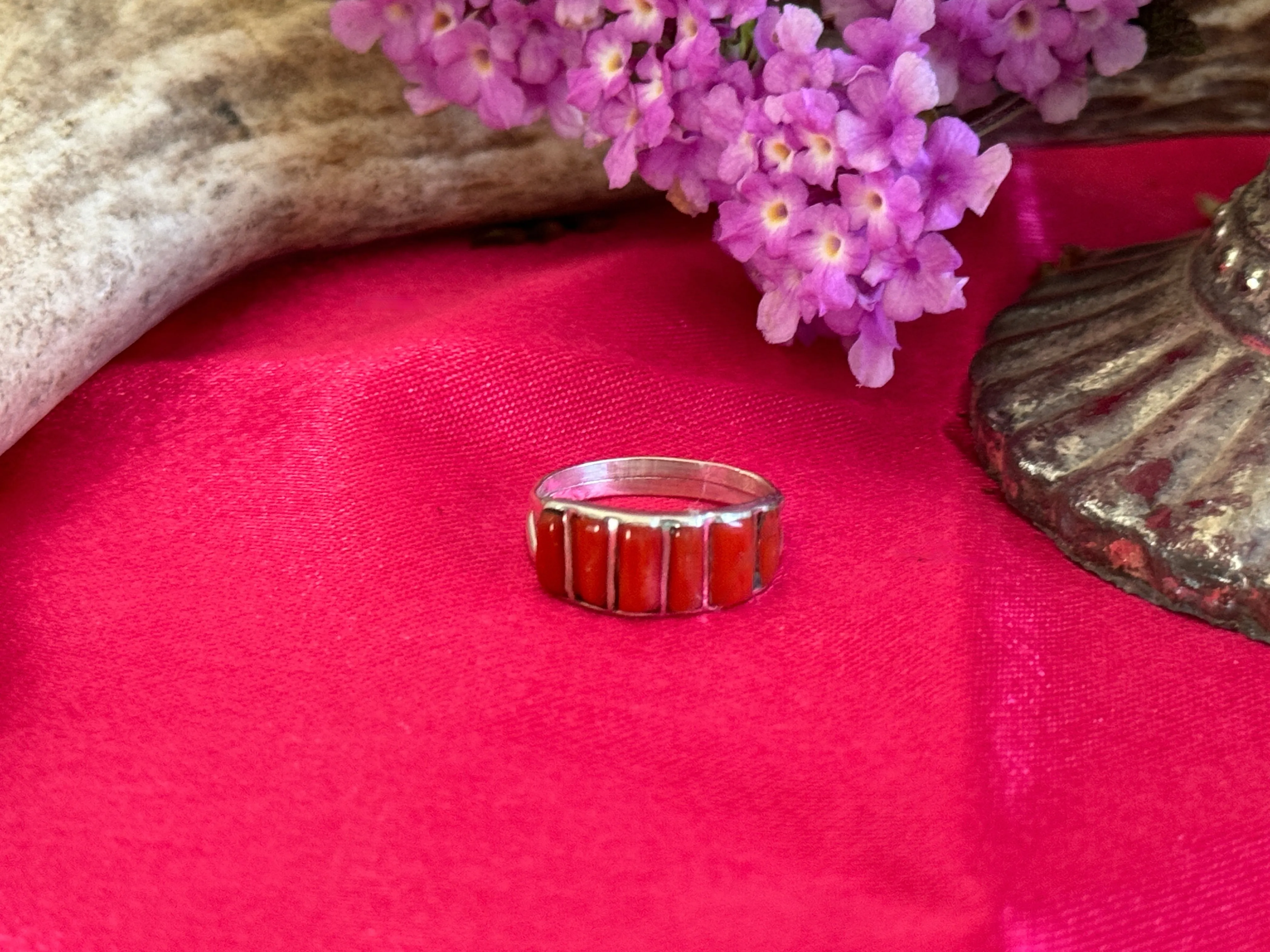 Church Rock Authentic Red Spiny Oyster Ring