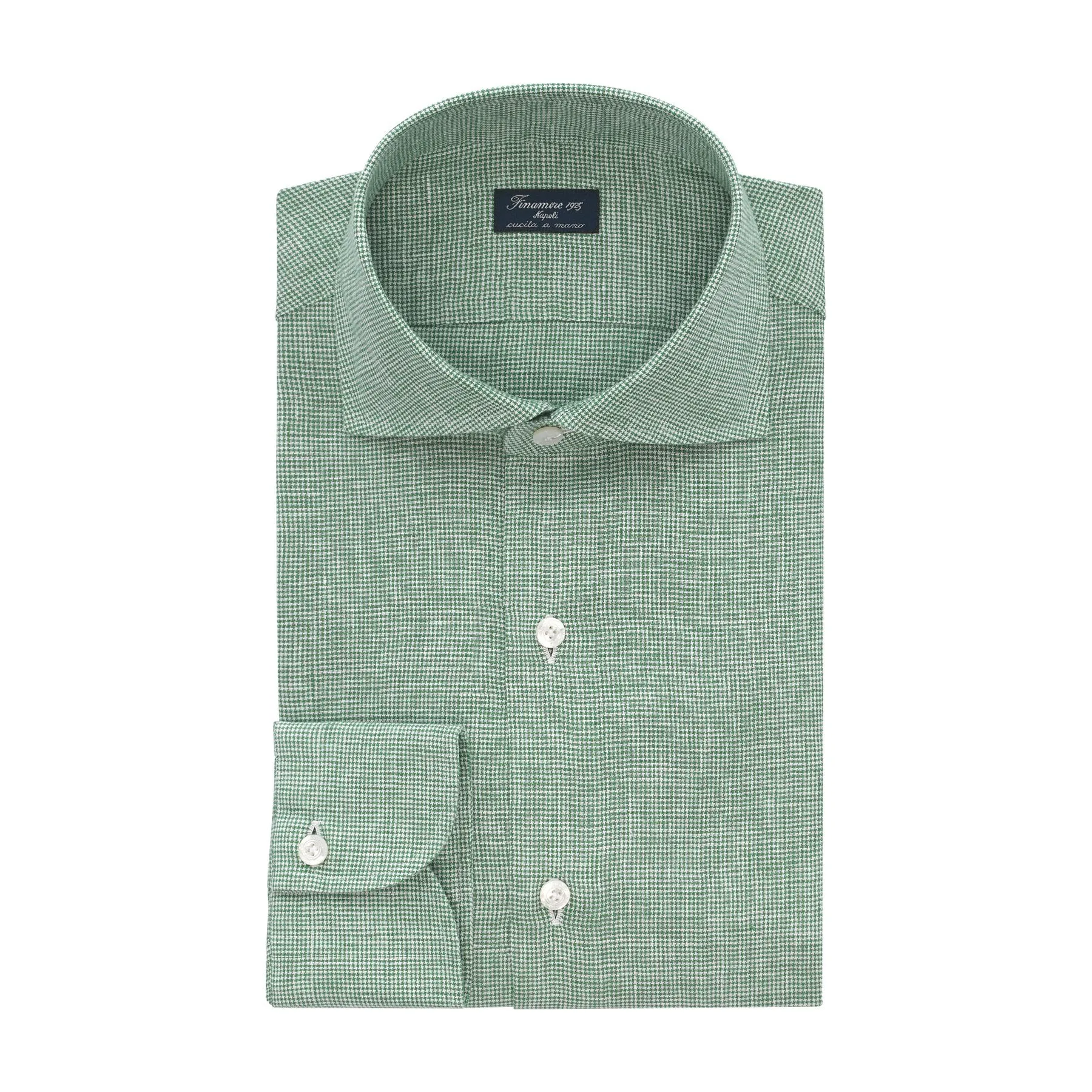 Classic Napoli Linen Shirt in Green