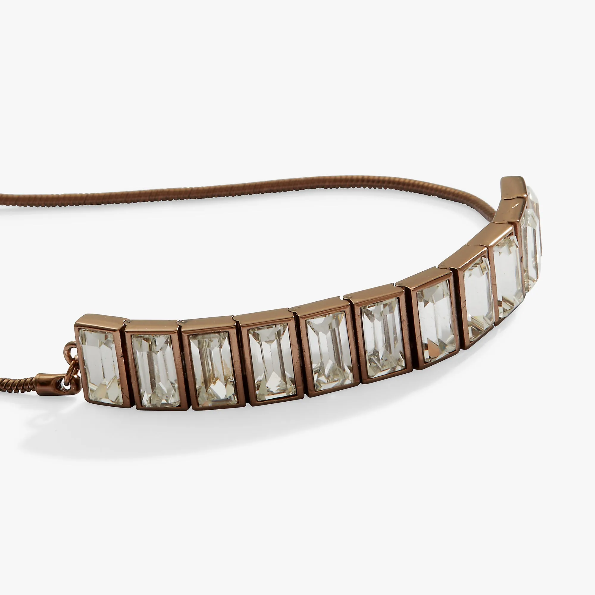 Crystal Baguette Bolo Tennis Bracelet