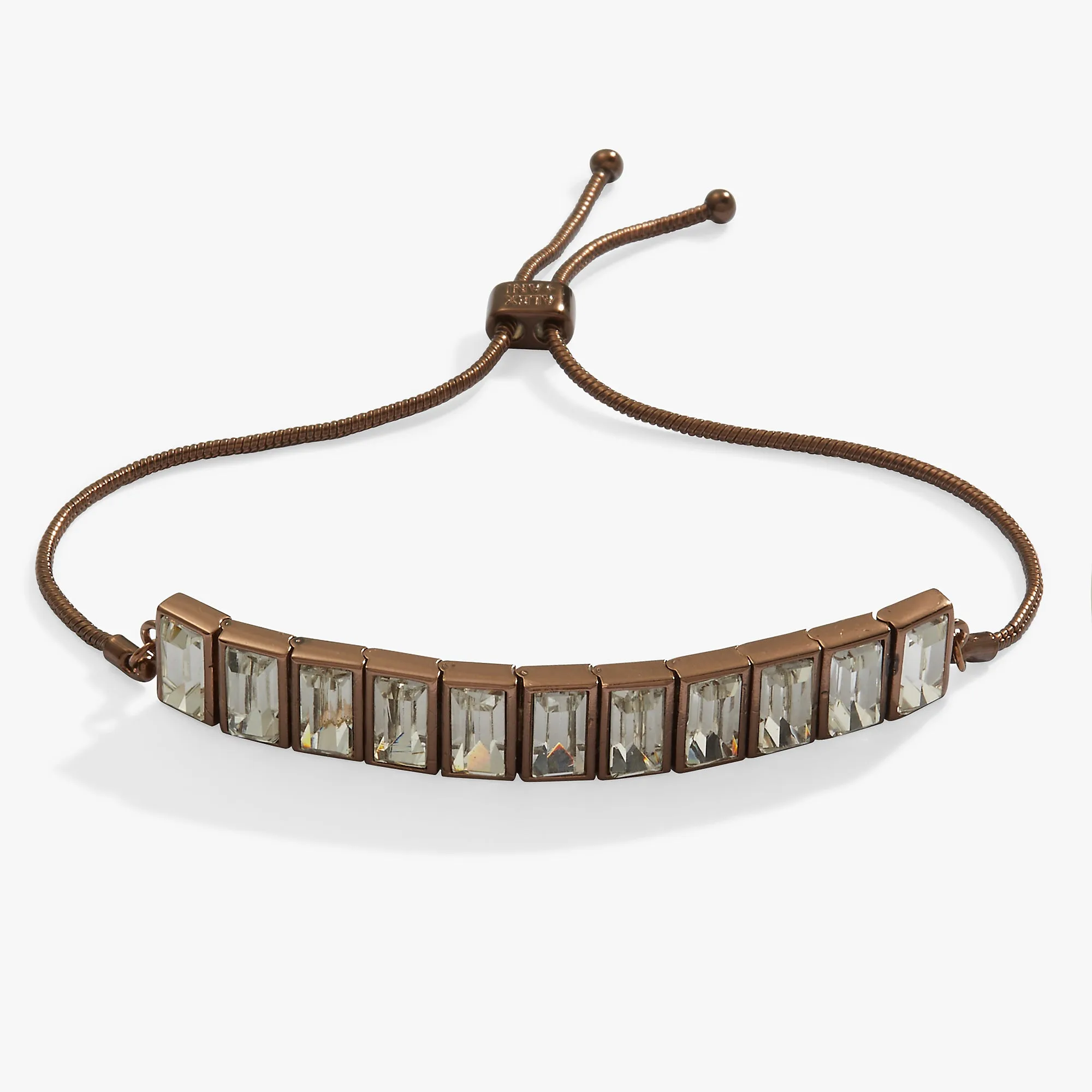 Crystal Baguette Bolo Tennis Bracelet