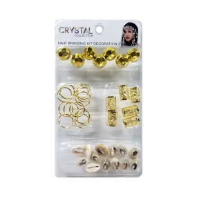 CRYSTAL COLLECTION | Hair Braiding Kit Decoration Set KNV3674