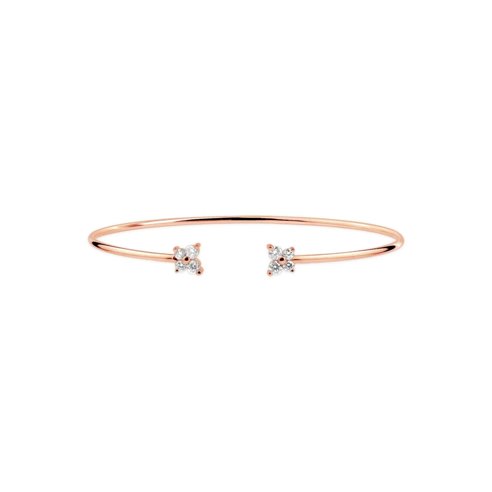 Diamond Butterfly Cuff Bangle