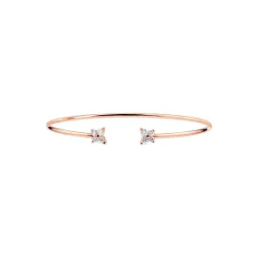 Diamond Butterfly Cuff Bangle