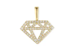 Diamond Charm with Natural Diamonds