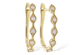 Diamond Hoop Earrings