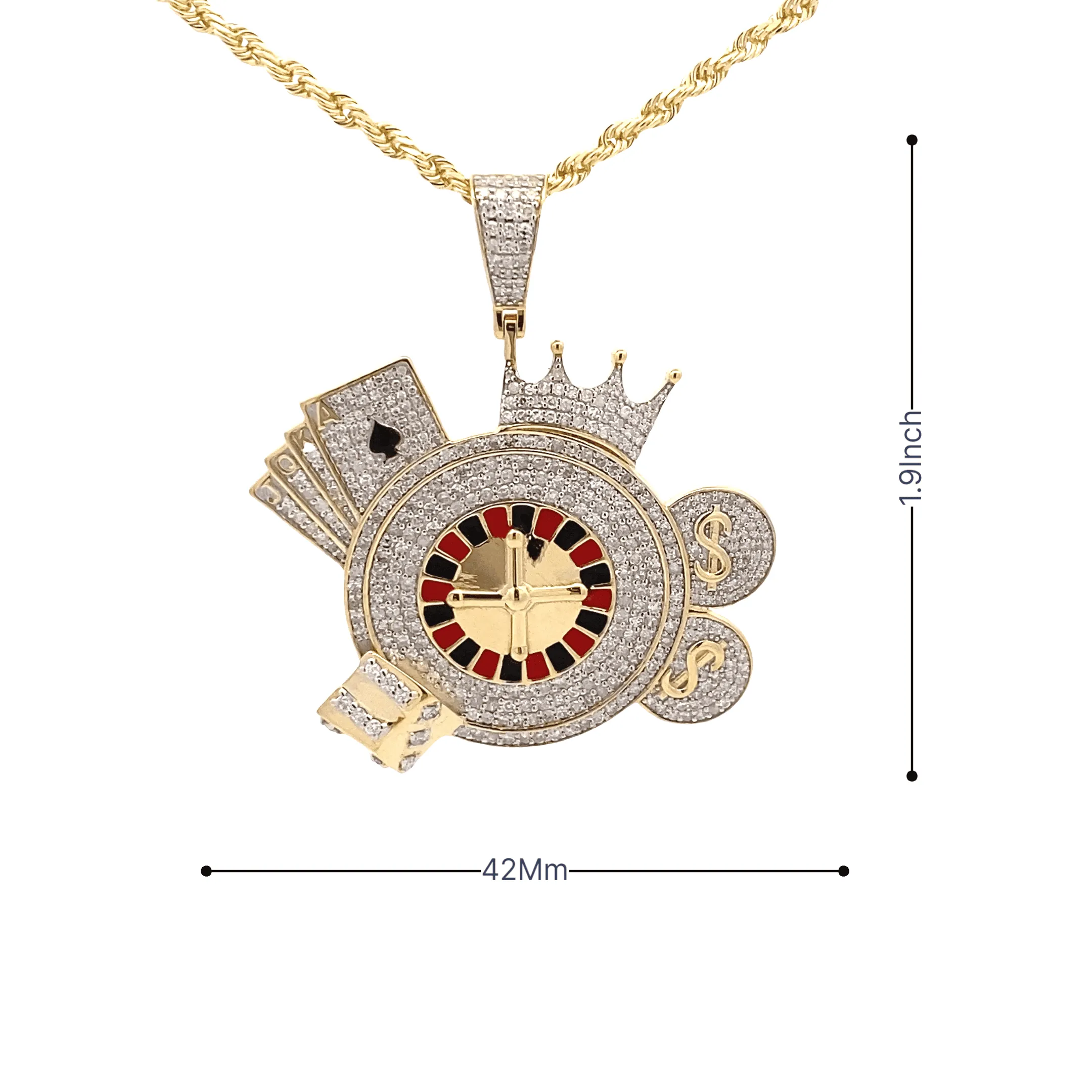 Diamond Roulette Pendant