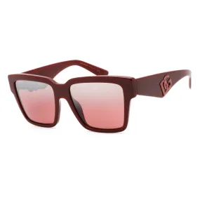 Dolce & Gabbana 0DG4436 Sunglasses Bordeaux / Pink Mirrored Silver Gradient Women's