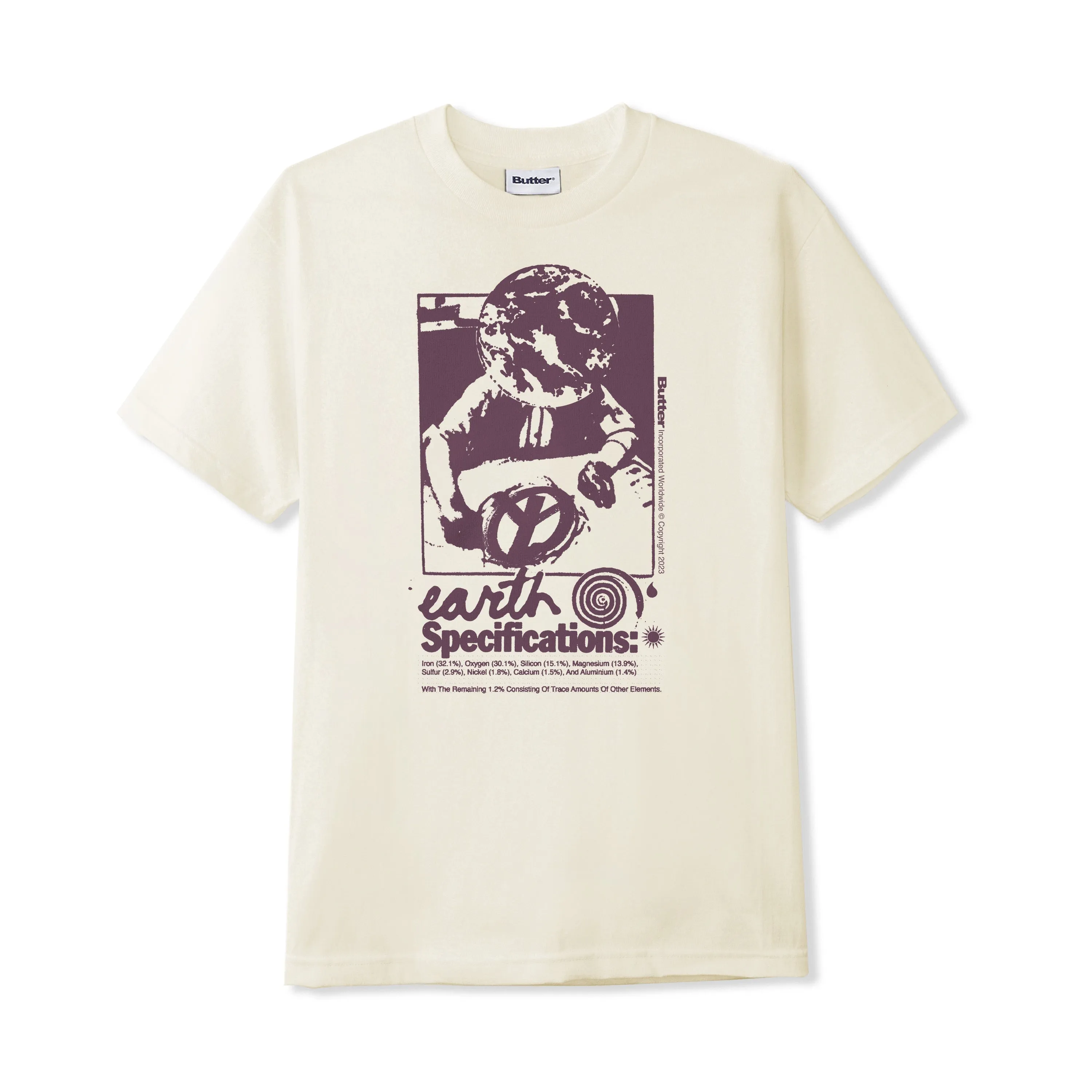 EARTH SPEC TEE CREAM