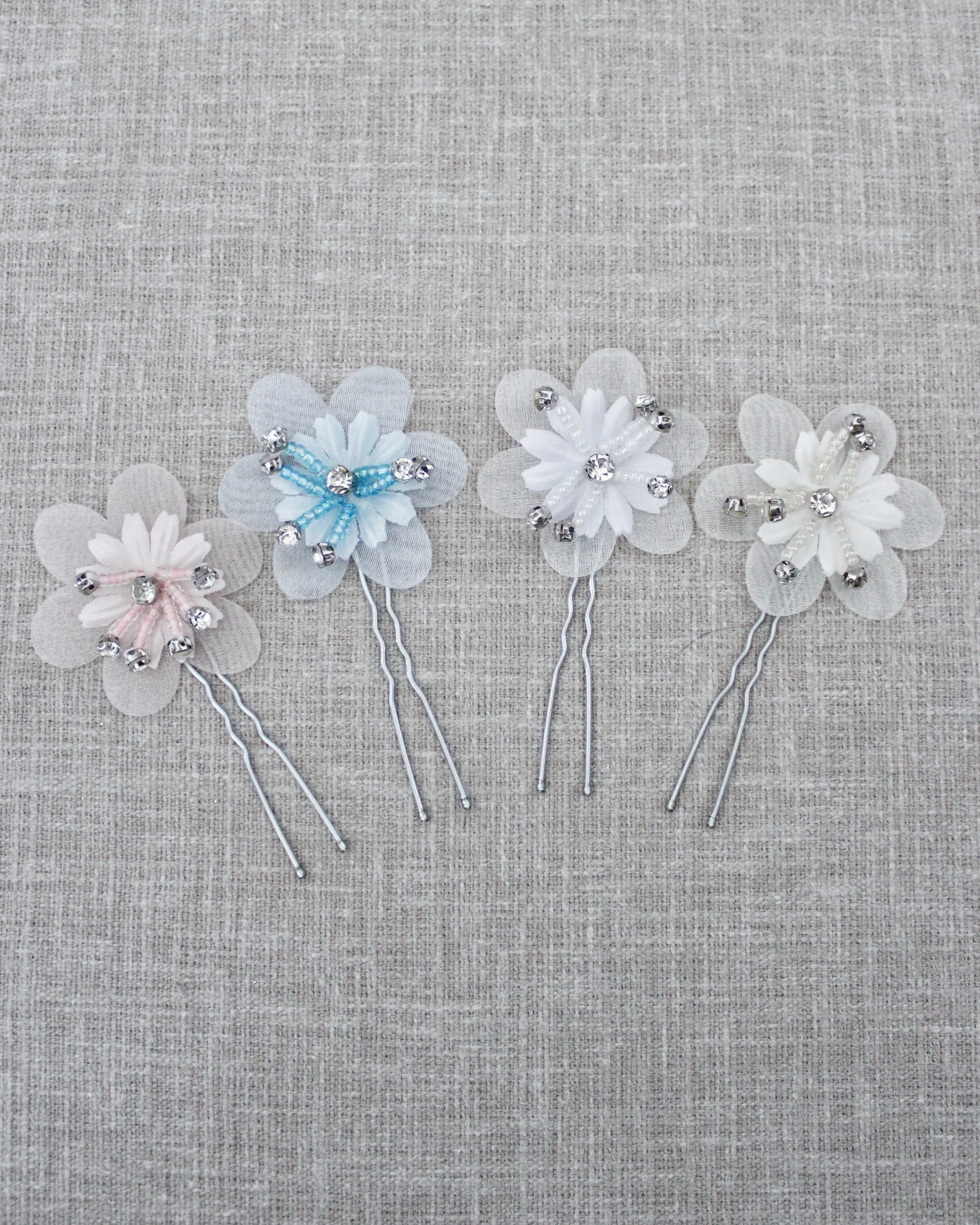 Embellished Flower Hair Pin