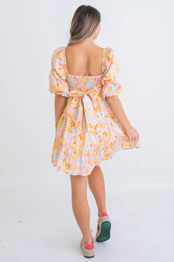 Floral London Poplin Dress