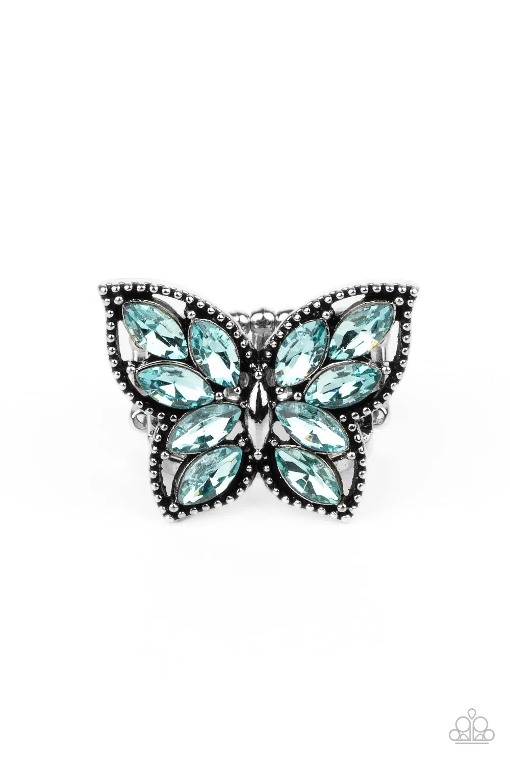 Fluttering Fashionista - Blue Ring