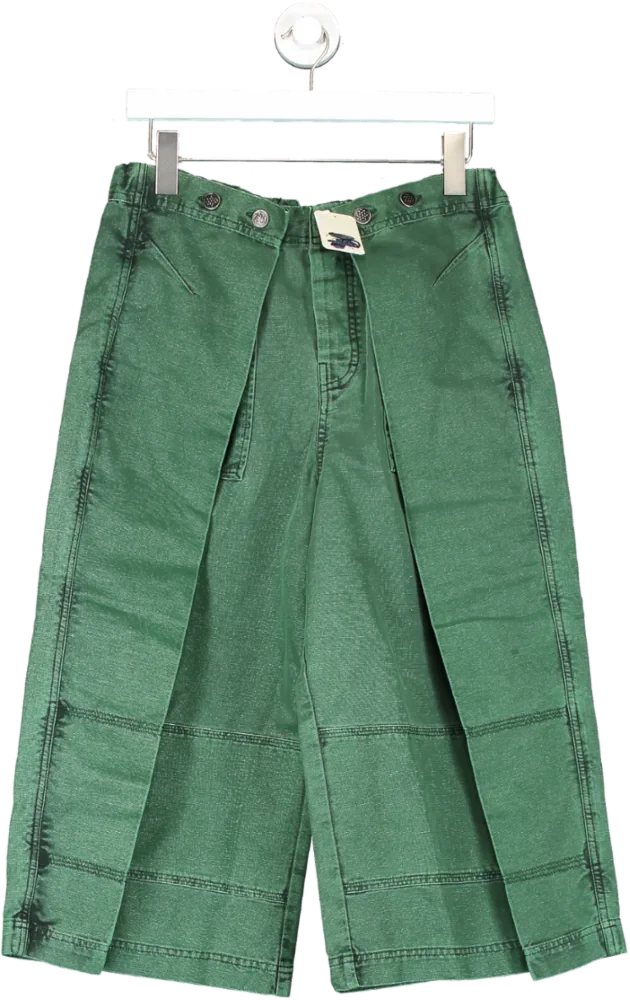 Free People Green Keep Calling Crop trousers UK 10