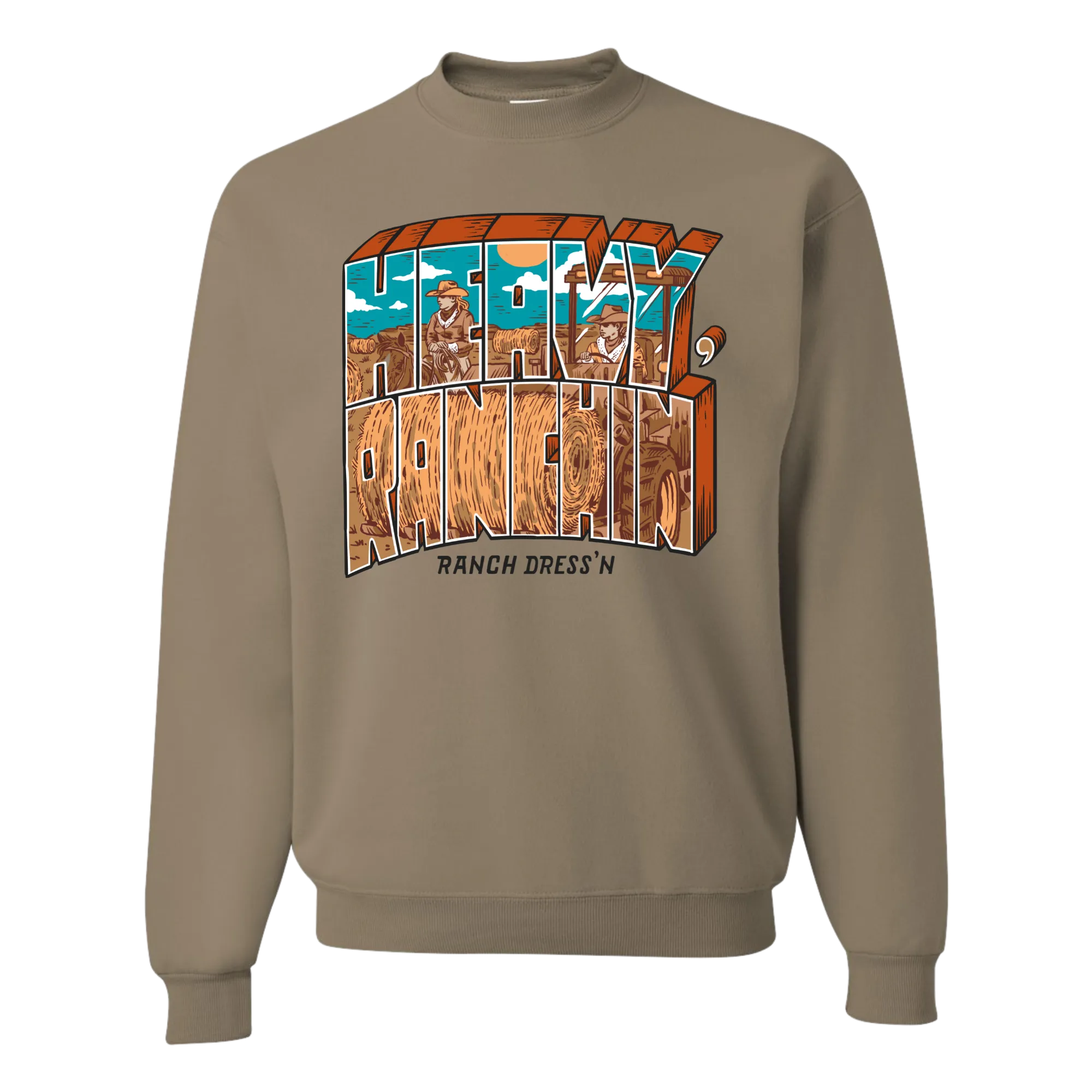 HEAVY RANCHIN' SANDSTONE CREWNECK