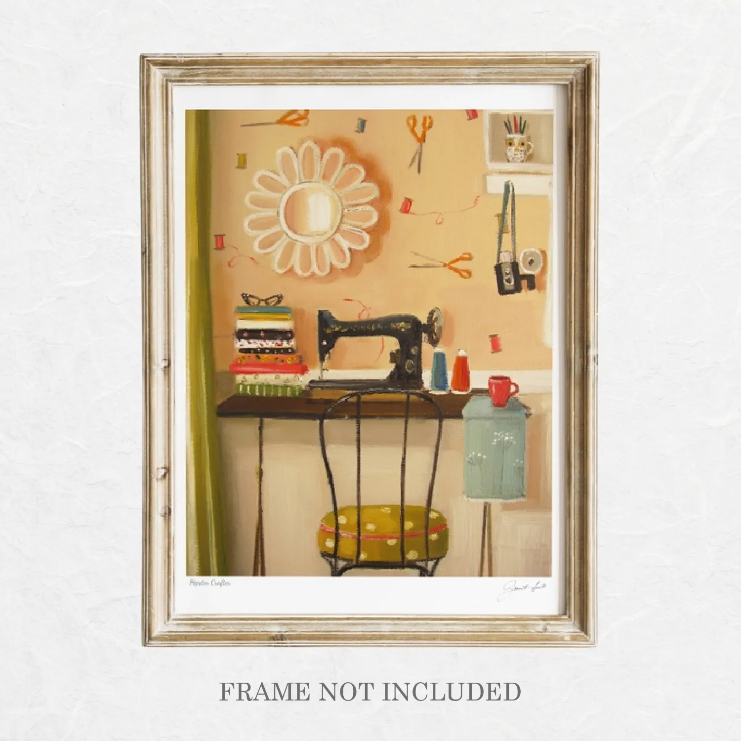 Hipsters Crafter Art Print by Janet Hill