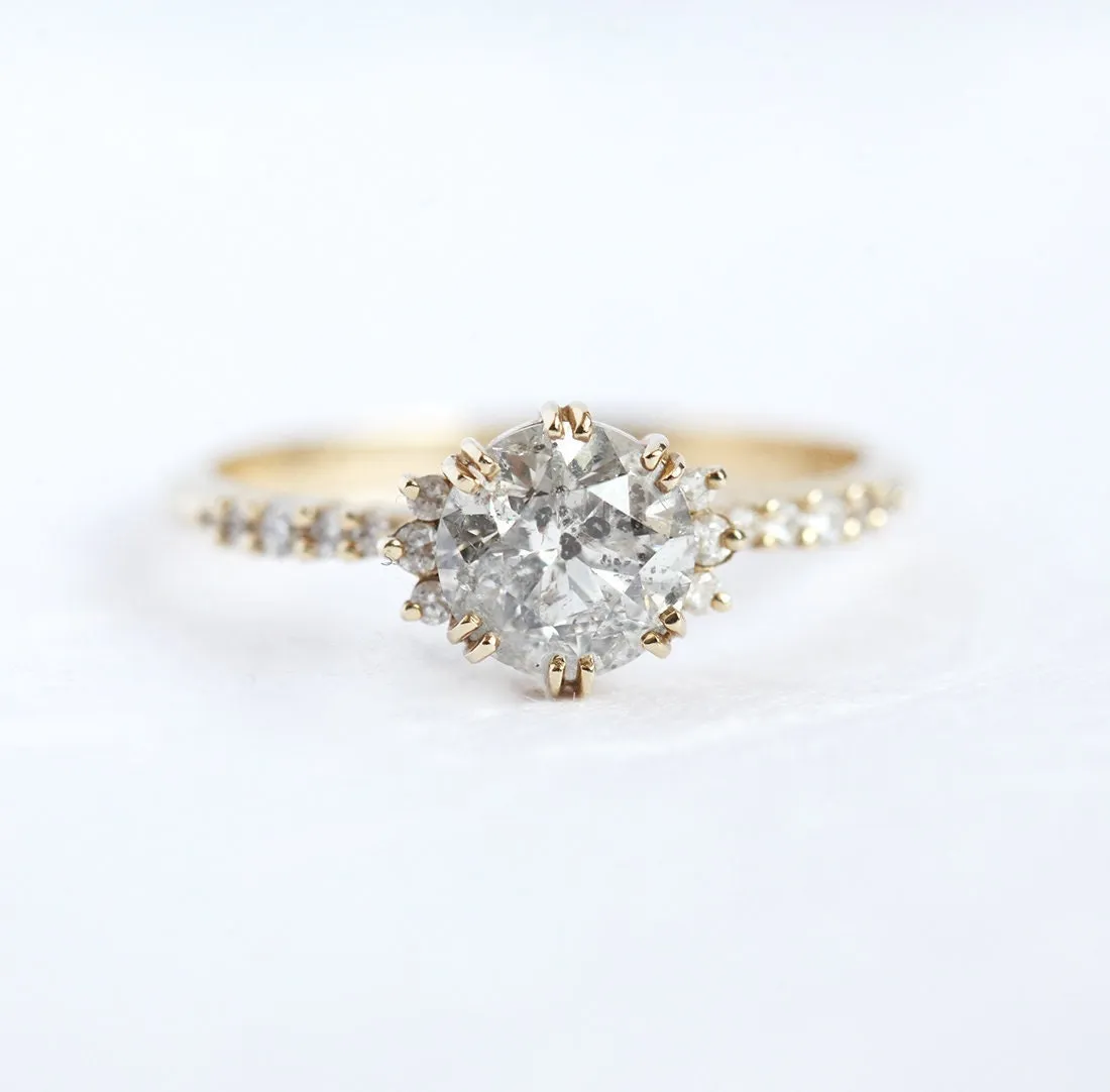 Jasmine Round Diamond Cluster Ring