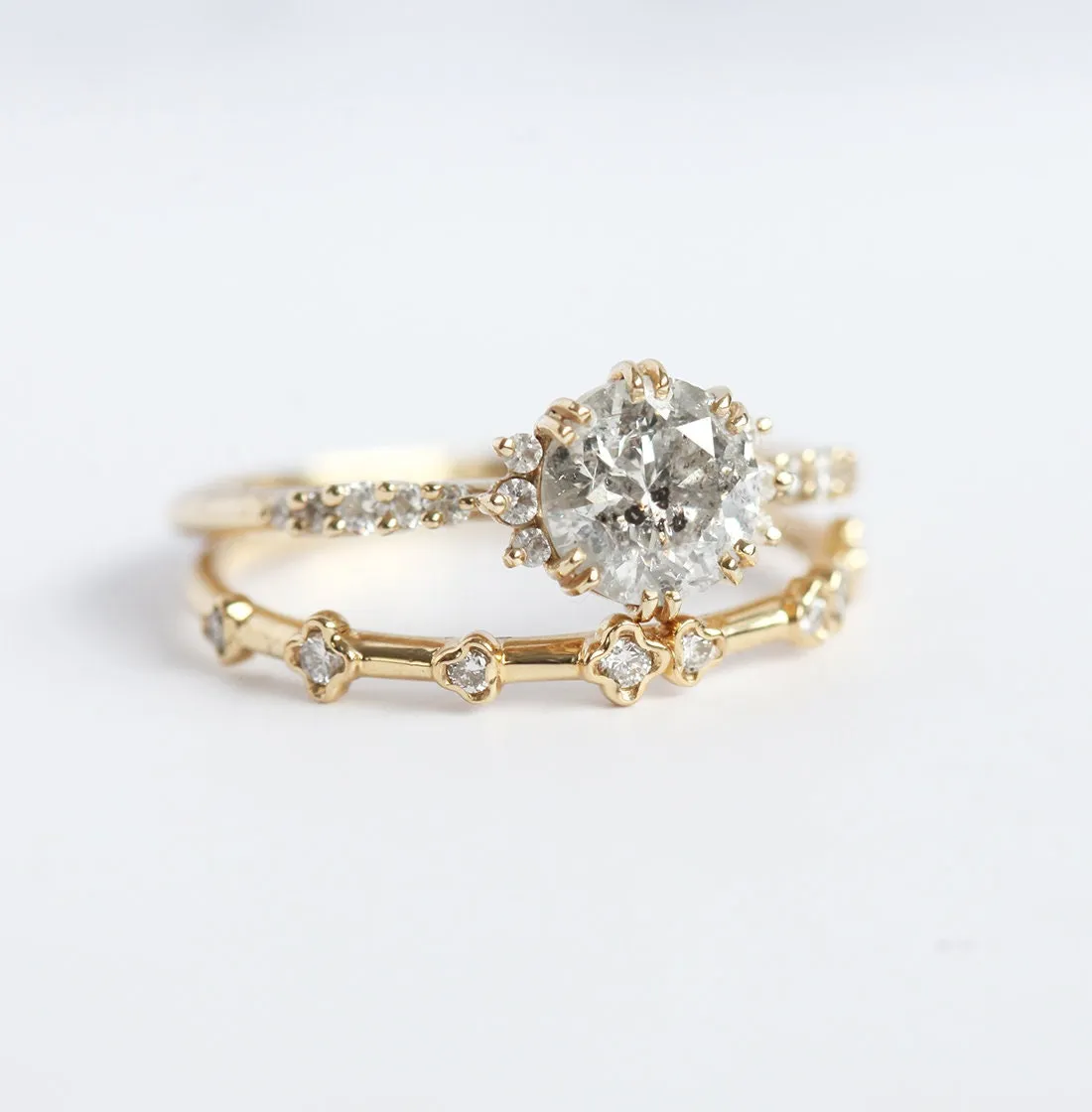 Jasmine Round Diamond Cluster Ring