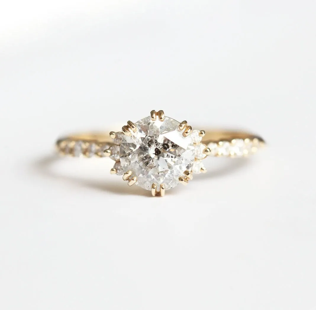 Jasmine Round Diamond Cluster Ring