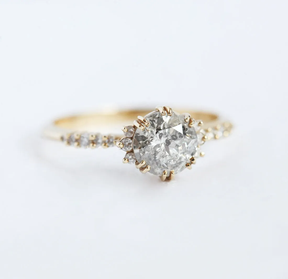 Jasmine Round Diamond Cluster Ring