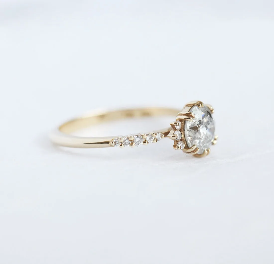 Jasmine Round Diamond Cluster Ring