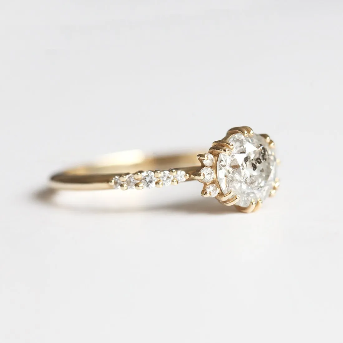 Jasmine Round Diamond Cluster Ring