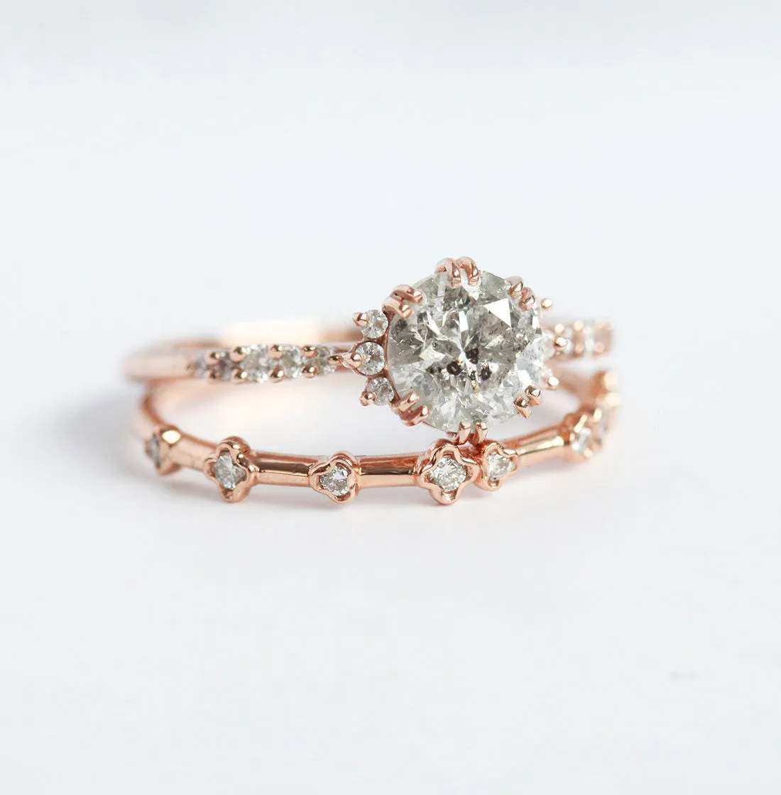 Jasmine Round Diamond Cluster Ring