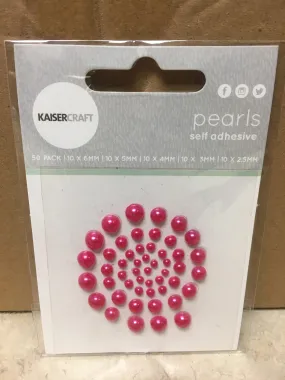 Kaiser - Pearl Rhinestones - hot pink