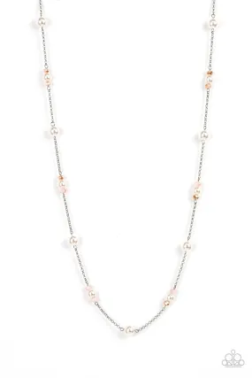 Keep Your Eye on the BALLROOM - Pink Necklace