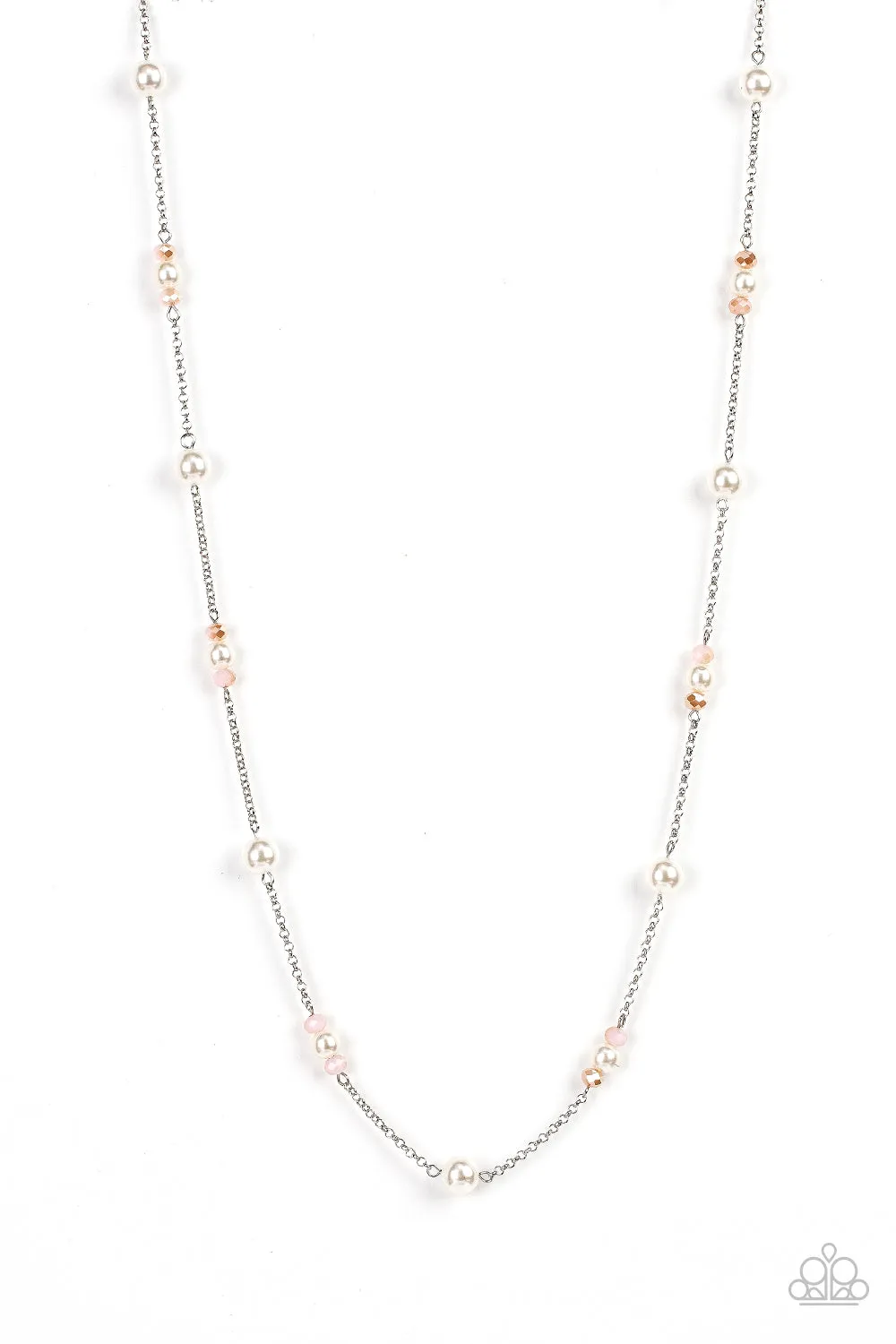 Keep Your Eye on the BALLROOM - Pink Necklace