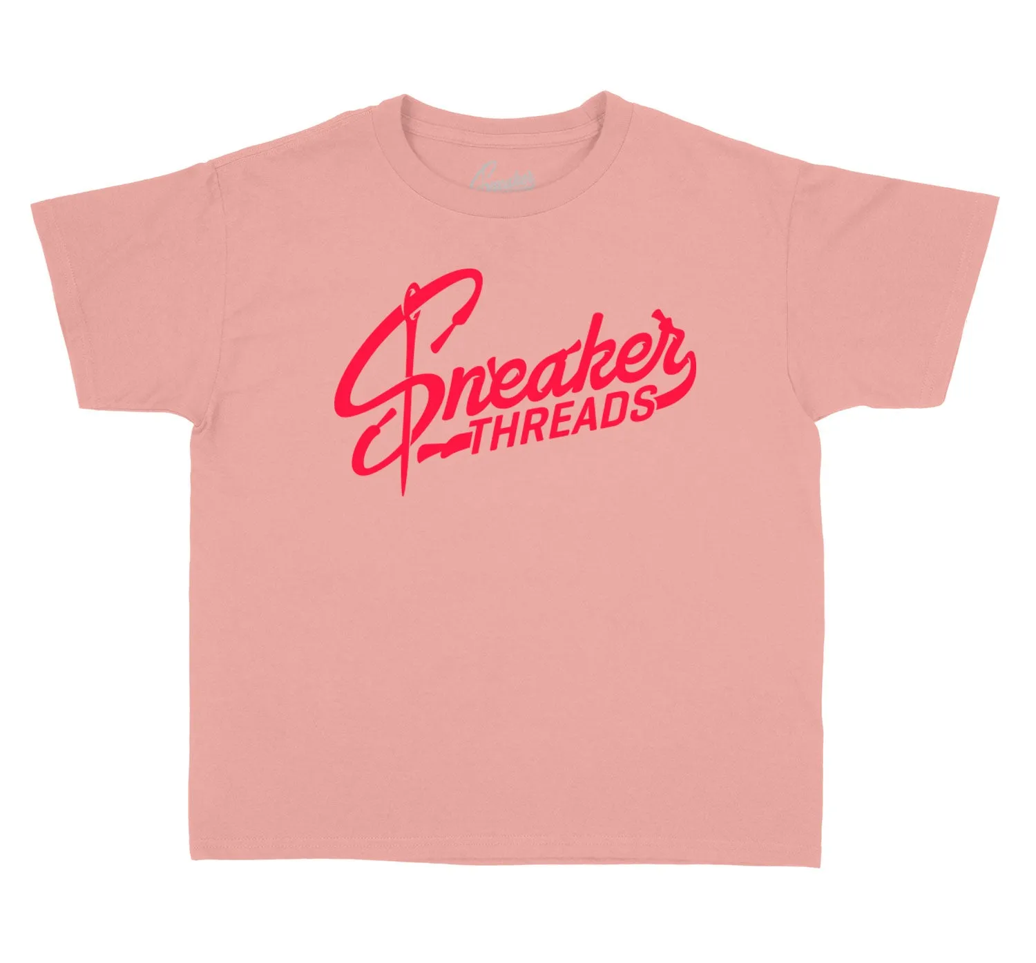 Kids Rust Pink Shirt - ST Logo - Pink