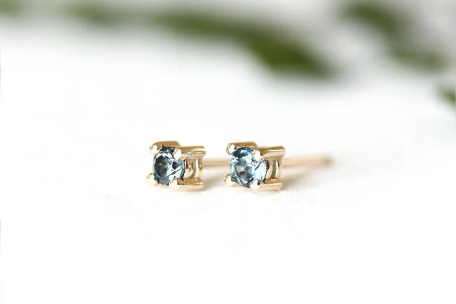 London Blue Topaz Studs