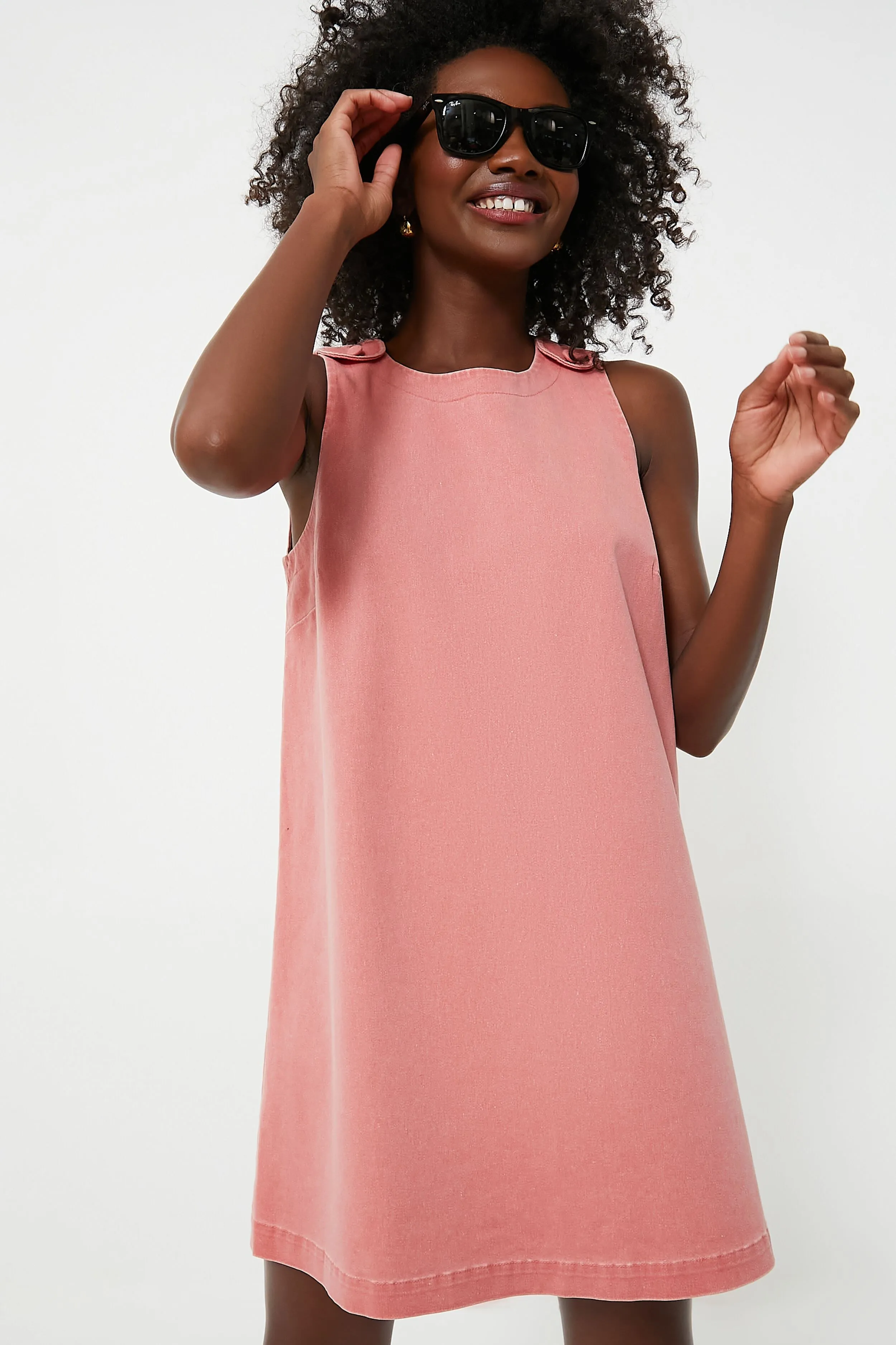 Nantucket Red Stretch Twill Grace Dress