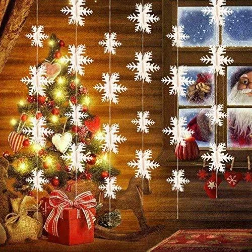 New Beautiful Snowflake Hanging Garland Christmas Decoration