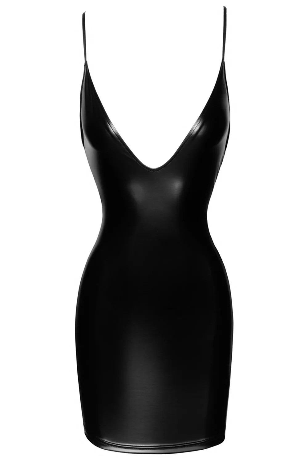 Noir Handmade Mini Powerwetlook Dress