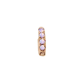 Opal Pavé Studded Huggie Earring