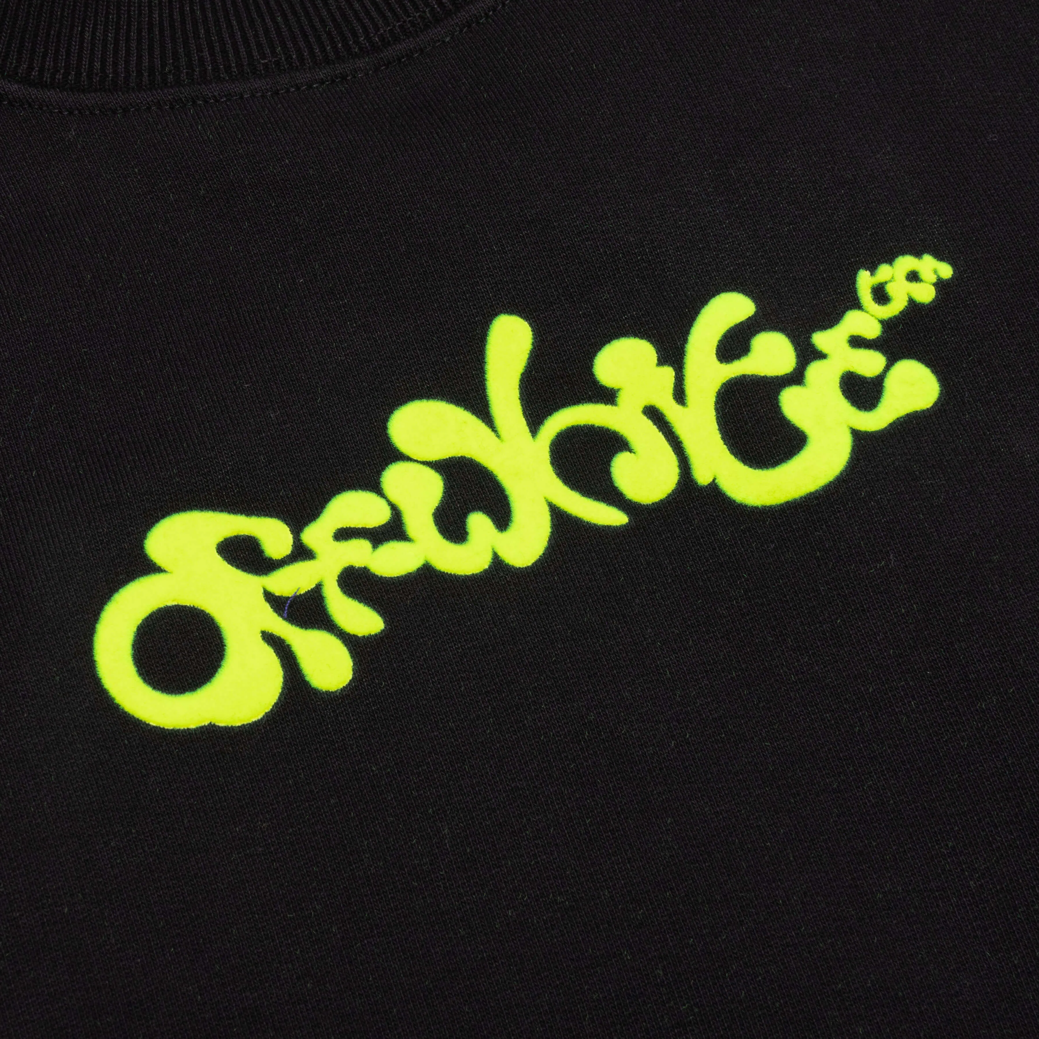 Opposite Arr Boxy Crewneck - Black/Lime