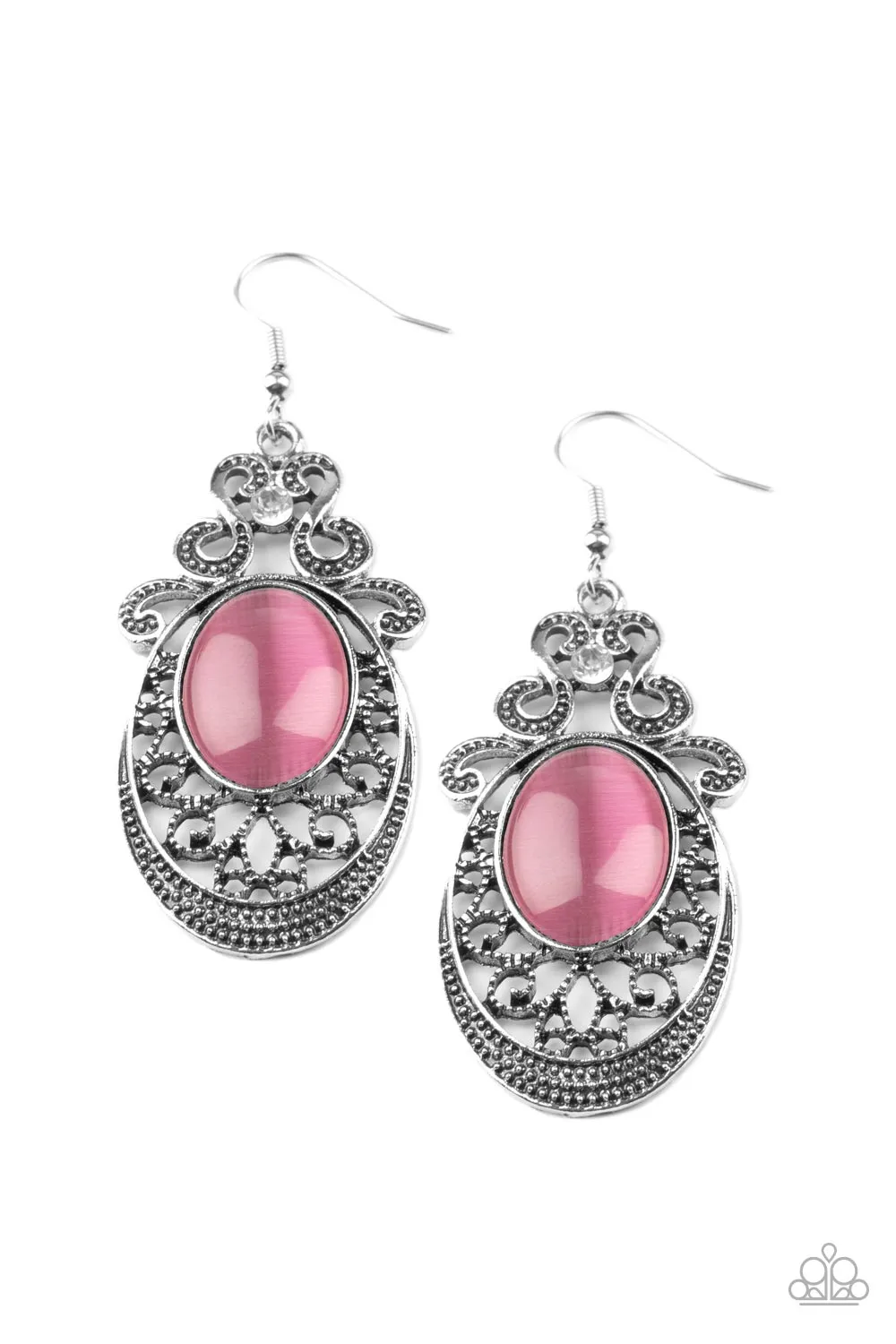 Paparazzi Garden Gondola Ride Pink Earrings