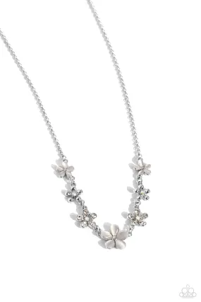 Paparazzi Spring Showcase White Necklace & Earring Set