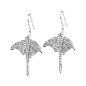 Pavé Majestic Eagle Ray Earrings