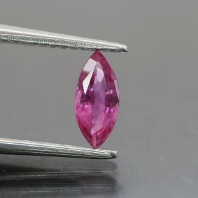 Pink sapphire | natural, marquise cut 7.5x3.5 mm, 0.55 ct