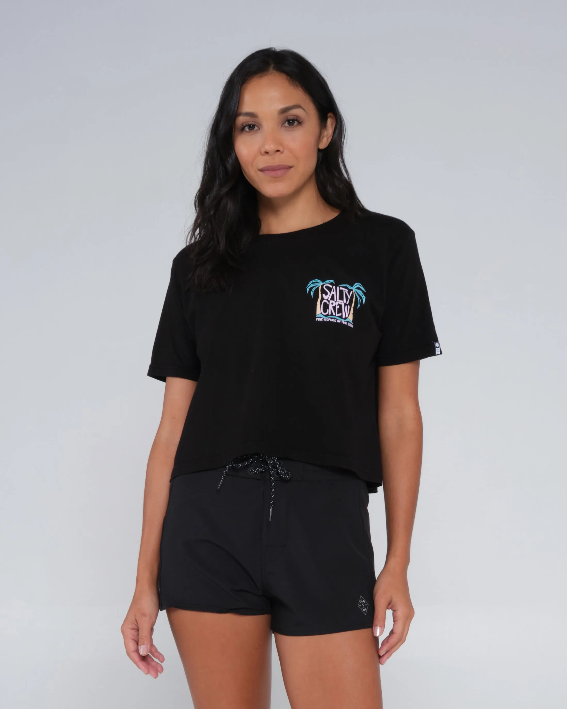 Postcard Crop Tee Women's