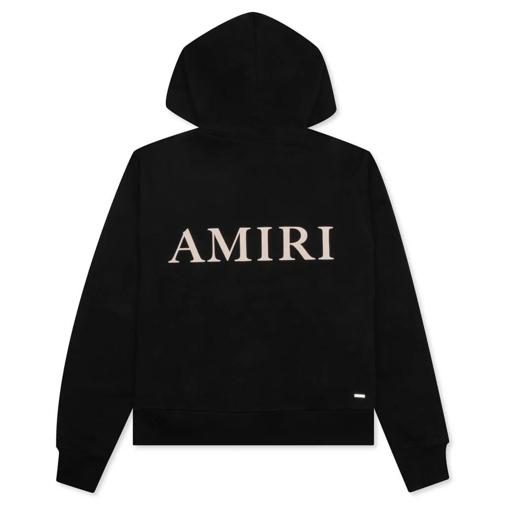 "Puff Logo Hoodie - Black